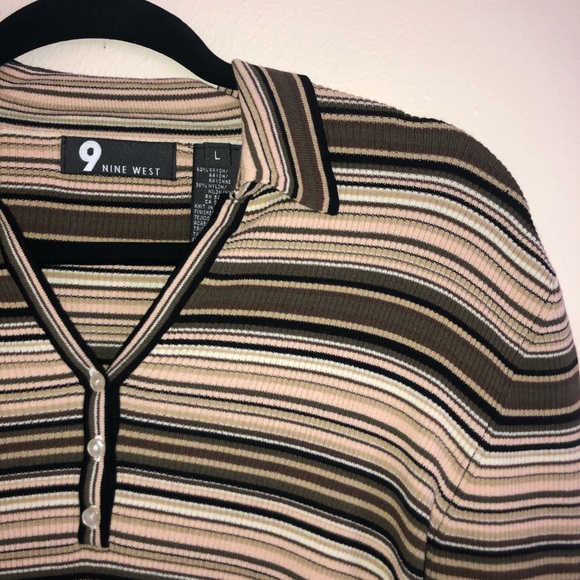 Nine West Top with Collar - Picture 2 of 2